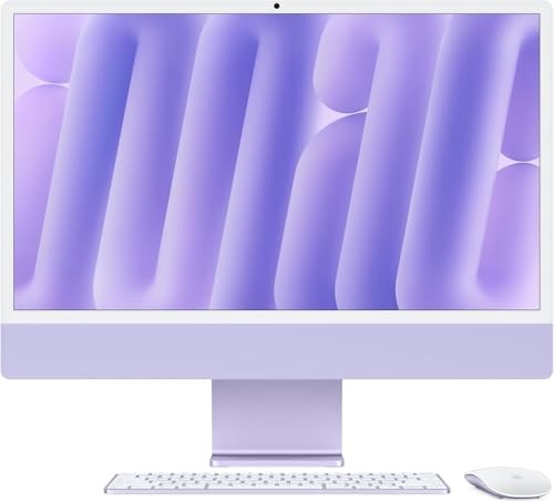 Apple iMac 2024 24" M4 10CPU 10GPU 16GB RAM 256GB SSD Purple Excellent