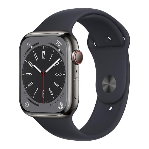 Apple Watch Series 8 45mm GPS+Cellular Graphite Stainless Steel M/L Acceptable