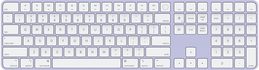 Apple Magic Keyboard Touch ID Numeric Keypad Purple Excellent